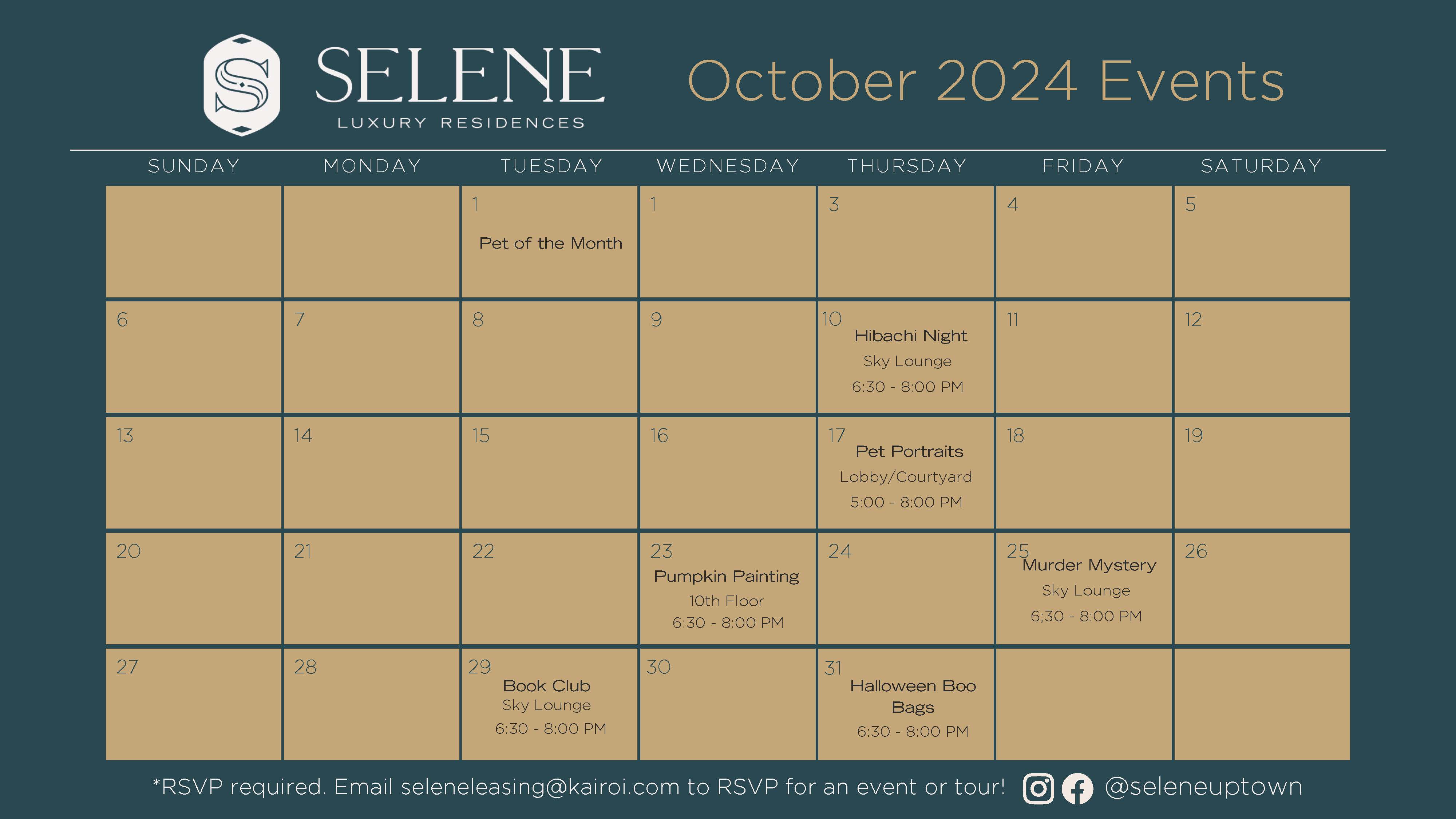 Selene October Events