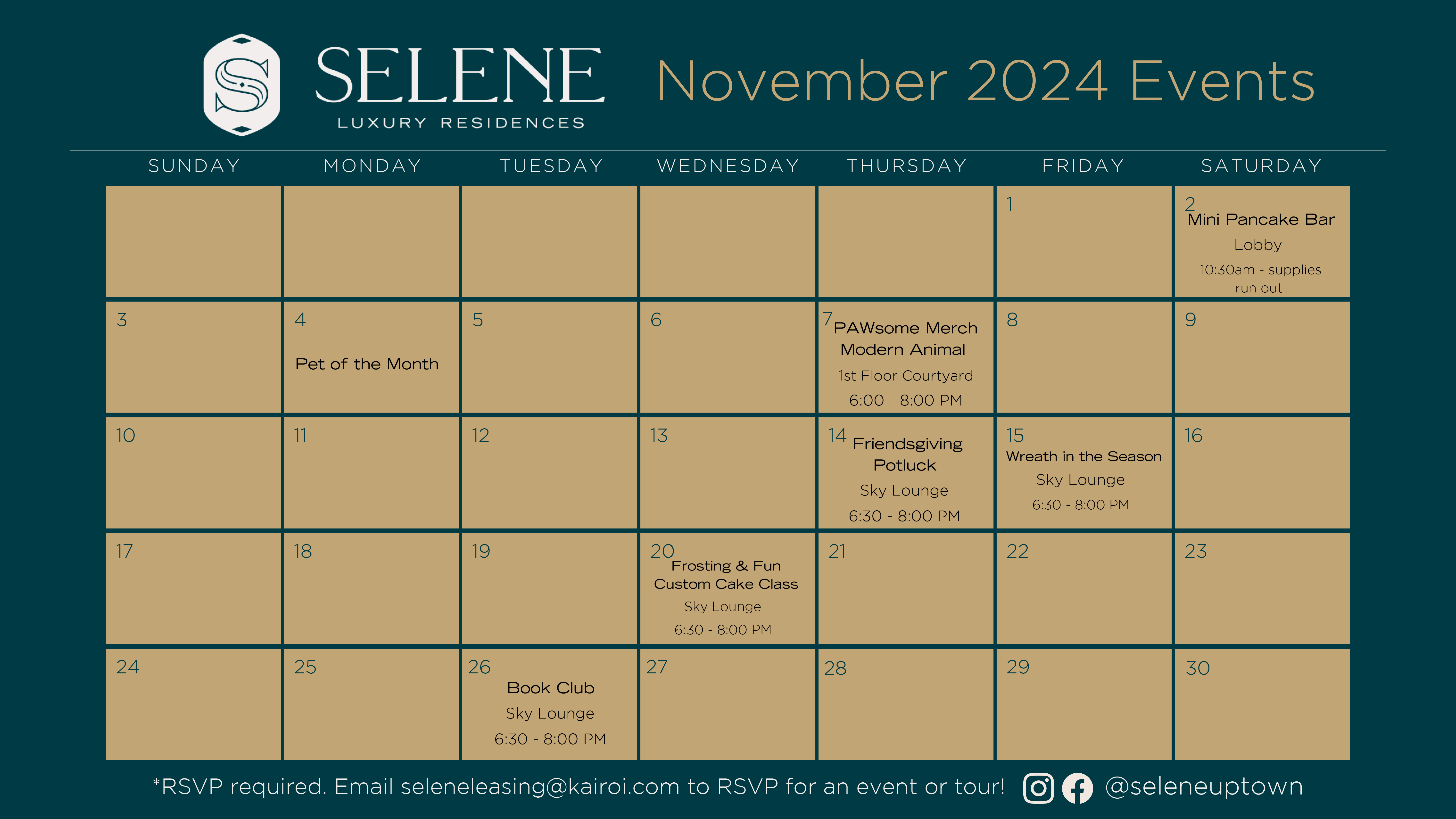 Selene November Events