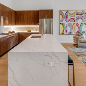 Kitchen with upgraded Moen faucets and fixtures, elevated Thermador appliances with double-oven combo, and imported Italian cabinetry Kitchen with upgraded Moen faucets and fixtures, elevated Thermador appliances with double-oven combo, and imported Italian cabinetry