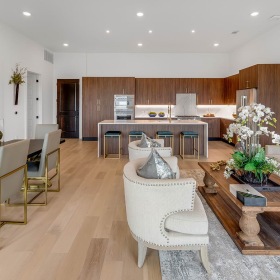 Living Area with hardwood flooring throughout Living Area with hardwood flooring throughout